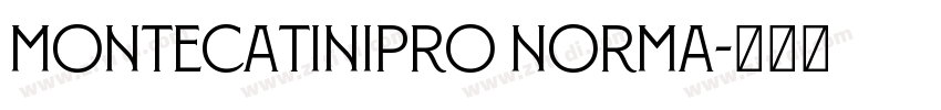 MontecatiniPro Norma字体转换